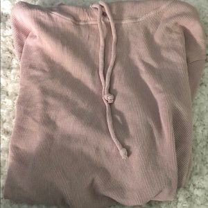 Cropped Waffle Hoodie